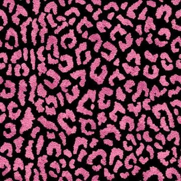 Seamless pink leopard skin pattern. Glamorous leopard skin print Stock Illustration