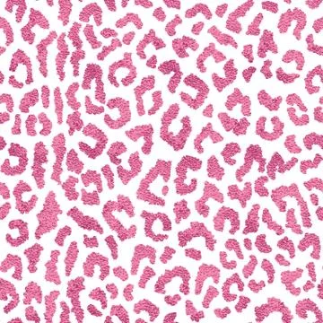 Seamless pink leopard skin pattern. Glamorous leopard skin print Illustrazione stock