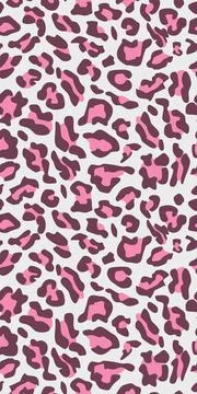 Seamless pink leopard texture pattern. Stock Illustration
