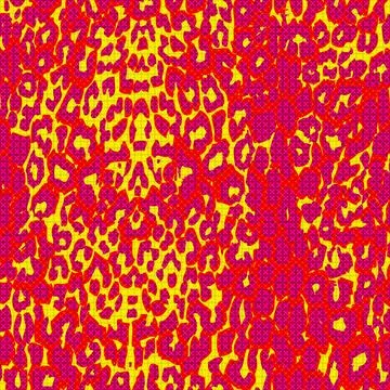 Seamless pink leopard texture pattern. Illustrazione stock