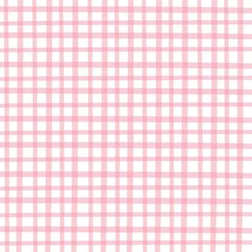 Seamless Pink Plaid Gingham Pattern Background Illustrazione stock