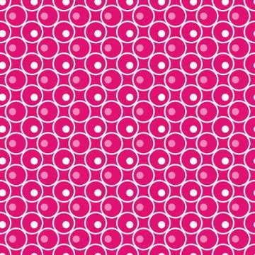 Seamless Pink Polka Dot Background Vector イラスト素材