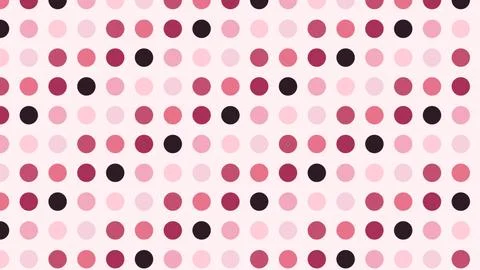 Seamless Pink Polka Dot Pattern Background Stock Illustration