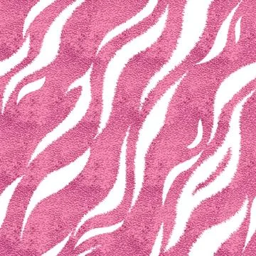 Seamless pink tiger skin pattern. Glamorous tiger skin print イラスト素材