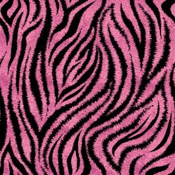 Seamless pink zebra skin pattern. Glamorous zebra skin print Stock Illustration