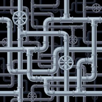 Seamless pipes background 库存插图