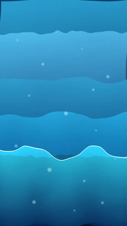 Seamless pixel art ocean waves motion loop in blue tones Stock Footage 347956547
