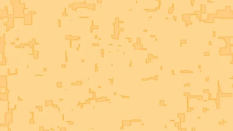 Seamless Pixel Interaction Light Orange Abstract Pattern Background 스톡 동영상 300037713