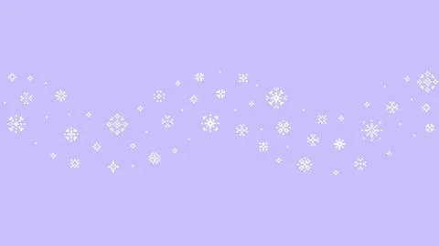 Seamless Pixel Snowflake Pattern on Soft Purple Vector Background イラスト素材