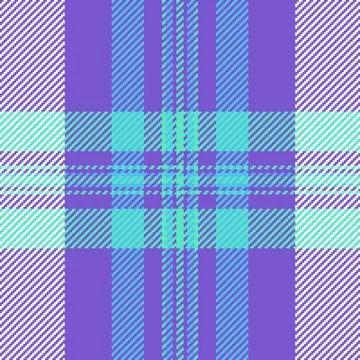 Seamless pixelated plaid pattern with cool hues. Perfect for backgrounds, fab Stockillustratie
