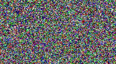 Seamless pixelated tv noise texture. Color television signal noise grain. Screen Stock Illustration