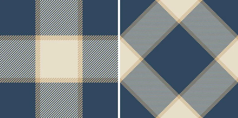 Seamless plaid background of pattern check texture with a tartan fabric vec.. Stock Illustration