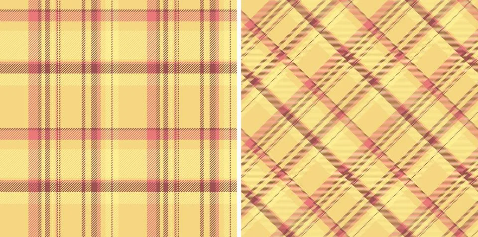 Seamless plaid check of vector pattern tartan with a background textile tex.. 库存插图