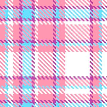 Seamless plaid fabric pattern background Stock Illustration