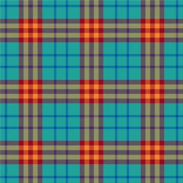 Seamless plaid fabric pattern. Scottish style textile print. Stock Illustration