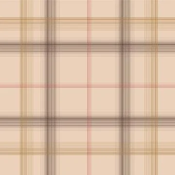 Seamless plaid line pattern brown Stock Illustration
