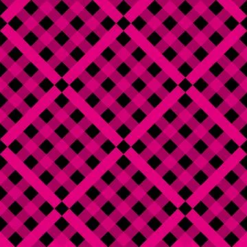 Seamless plaid pattern background on black. illustration Illustrazione stock