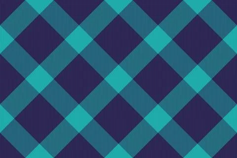 Seamless plaid pattern with bold teal and dark blue hues. A classic tartan de Stock Illustration