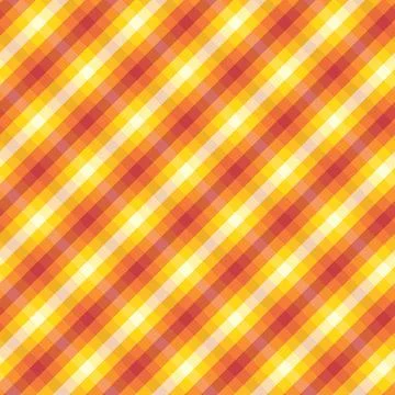 Seamless Plaid Pattern in Bright Autumn Colors Stock Illustration