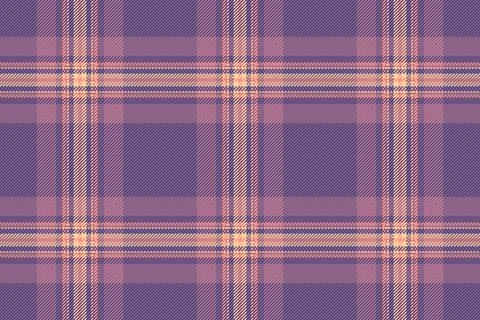 Seamless plaid pattern in calming purple and peach tones. Versatile textile d Stock Illustration