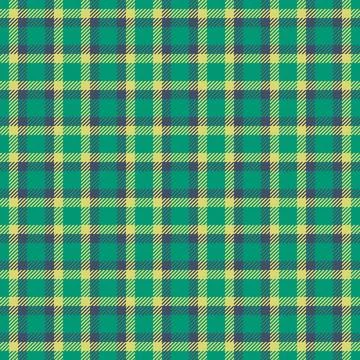 Seamless plaid pattern with classic green, yellow, and purple tones. Use fo.. Stock Illustration