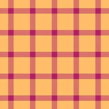 Seamless plaid pattern. Classic tartan check design in warm peach and raspb.. Stock Illustration