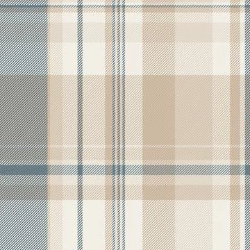 Seamless plaid pattern. Classic tartan print in neutral tones with subtle blu 스톡 일러스트
