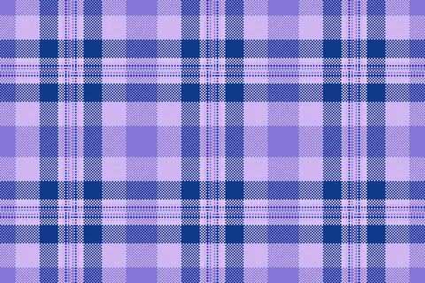 Seamless plaid pattern. A classic tartan design with blue and light purple hu Illustrazione stock