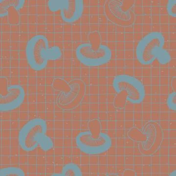 Seamless plaid pattern with Color of the year Mocha Mousse background Stock Illustration