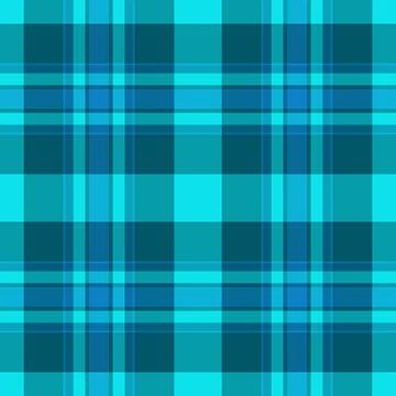 Seamless plaid pattern with cool blue hues. Perfect for backgrounds, textil.. Stock Illustration