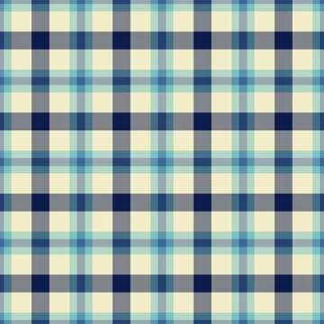 Seamless plaid pattern in cool blues and creams. Versatile background for des イラスト素材