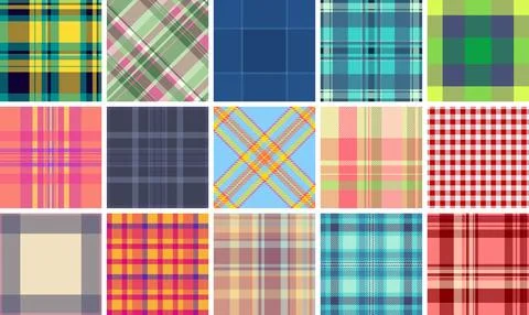 Seamless plaid pattern created for festive packaging design. Holiday tartan s 스톡 일러스트