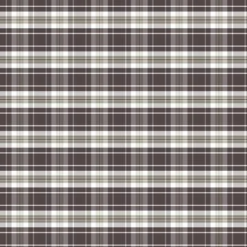 Seamless Plaid Pattern in Dark Brown, Beige, and Neutral Tones Illustrazione stock