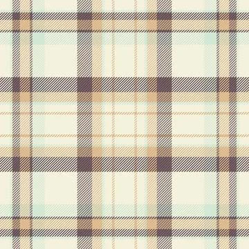 Seamless plaid pattern design. Classic tartan texture with soft colors for te Illustrazione stock