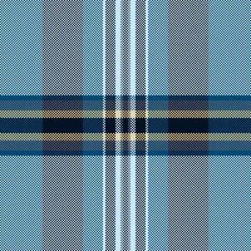 This seamless plaid pattern features a classic blue tartan design with elegan 库存插图
