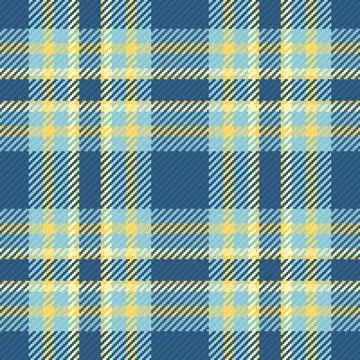 This seamless plaid pattern features a classic tartan design in soothing bl.. Stockillustratie