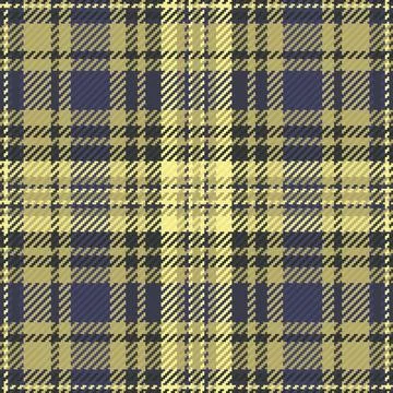 This seamless plaid pattern features a classic tartan design in muted yellow  Stock Illustration