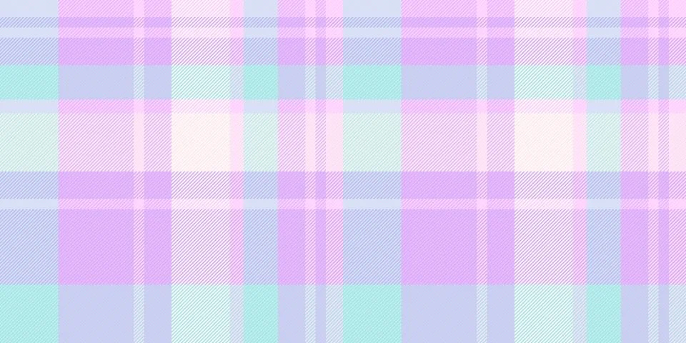 This seamless plaid pattern features soft pastel colors in a classic tartan t Stock Illustration