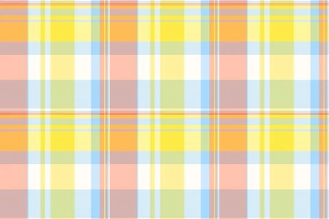 This seamless plaid pattern features a vibrant, springinspired color palette  イラスト素材