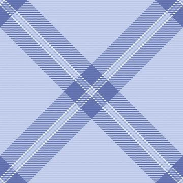 A seamless plaid pattern featuring elegant periwinkle blue diagonal stripes. Stock Illustration