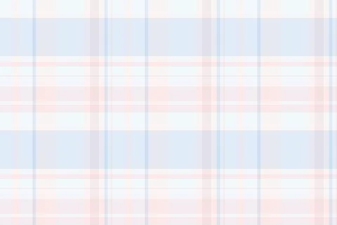 Seamless plaid pattern featuring soft pastel blue and delicate pink intersect Stock Illustration