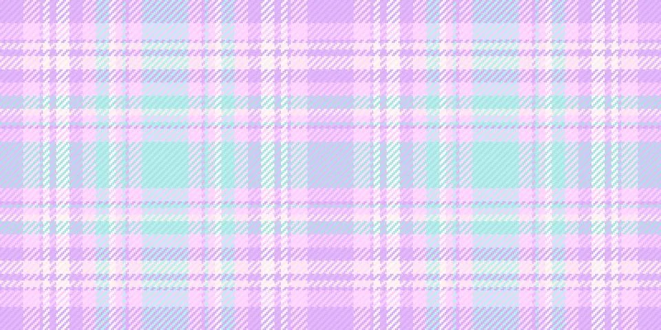 A seamless plaid pattern featuring soft pastel purple and mint green intersec Stock Illustration