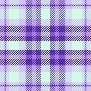 Seamless plaid pattern featuring vibrant purple and calming mint green tone.. イラスト素材