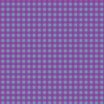 Seamless plaid pattern with hand drawn checks in futuristic aesthetics and .. Stock Illustration