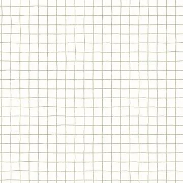 Seamless plaid pattern with hand drawn checks on white background Stock Illustration