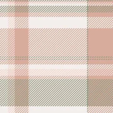 Seamless plaid pattern with muted tones. Classic textile design for apparel,  Stock Illustration