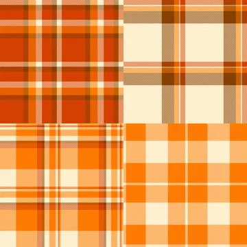 Seamless plaid pattern pack created for birthday projects. This tartan vector Stock Illustration