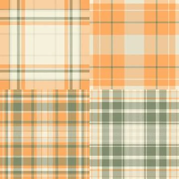 Seamless plaid pattern pack for family traditions and home warmth. Perfect fo Stock Illustration