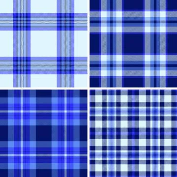 Seamless plaid pattern pack for modern wallpaper and background design. Ideal Stock Illustration