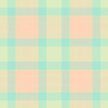 Seamless plaid pattern with pastel colors. Ideal as background or texture. Ca Stock Illustration